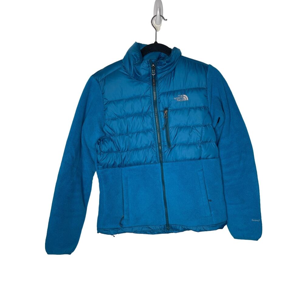 The North Face Women's Denali 550 Down/Polartec Blue Jacket, Size Small